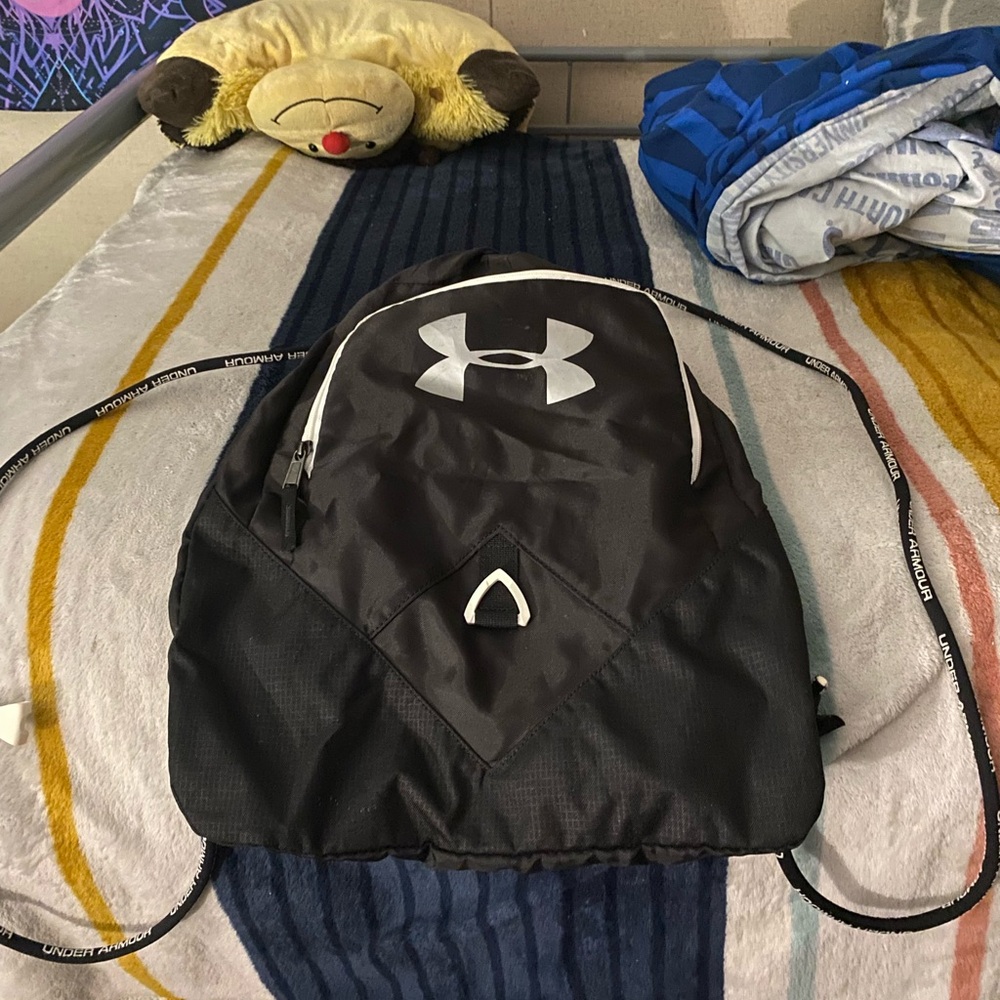 Under Armour Black and White Backpack
